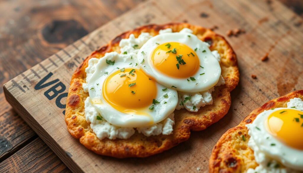 Cottage Cheese and Egg Flatbread