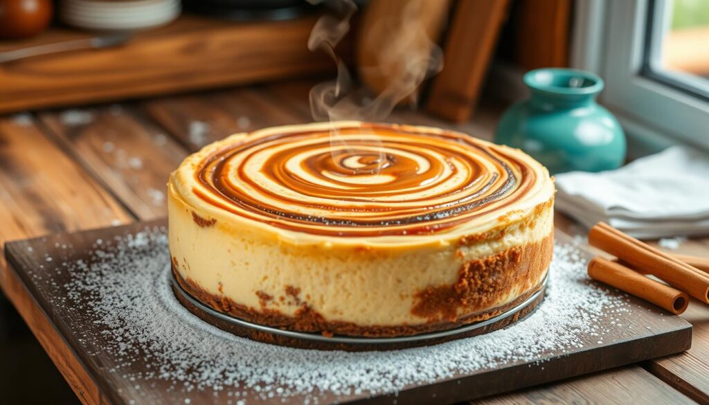 cinnamon roll cheesecake