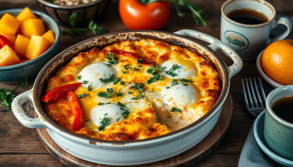 baked cottage cheese eggs​