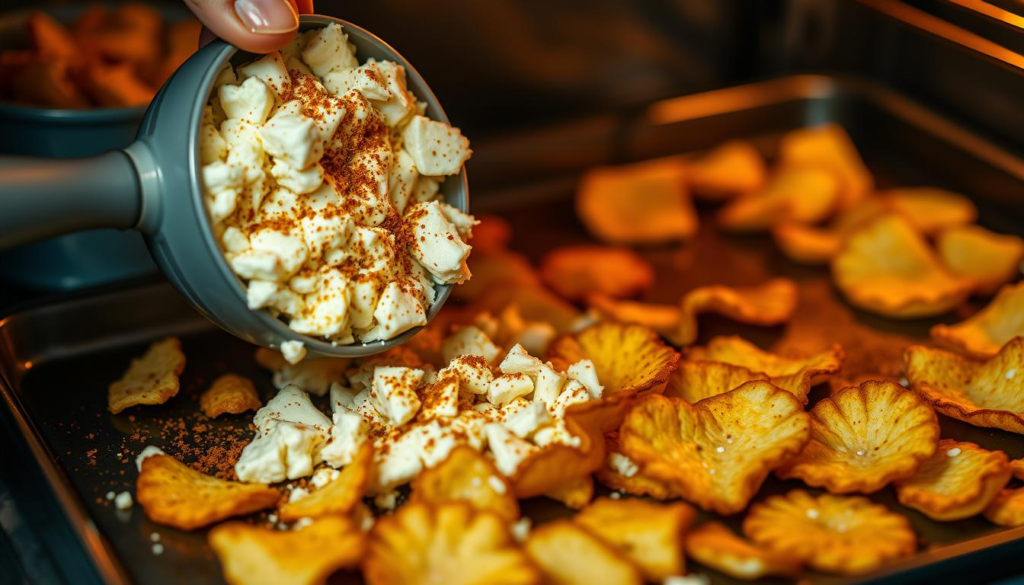 Homemade Cottage Cheese Chips Preparation