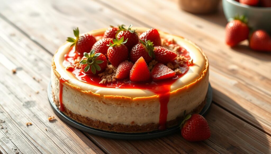 Strawberry Crunch Cheesecake