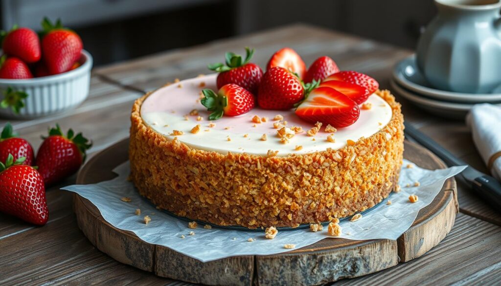 Strawberry Crunch Cheesecake