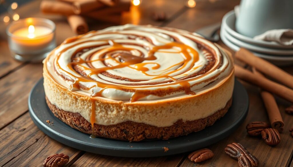 cinnamon roll cheesecake​
