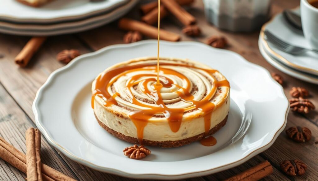 cinnamon roll cheesecake​
