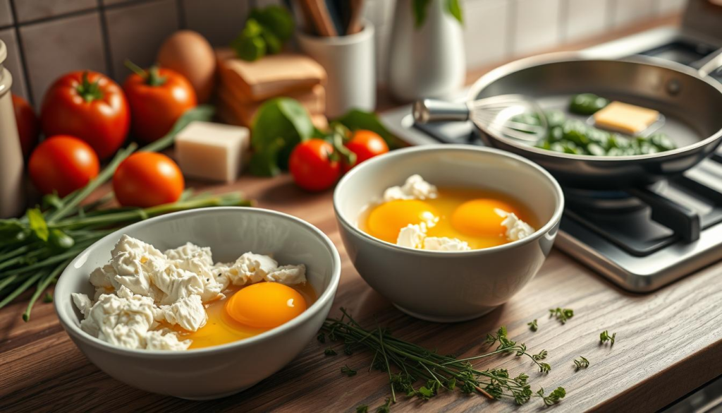 Cottage Cheese Eggs Preparation