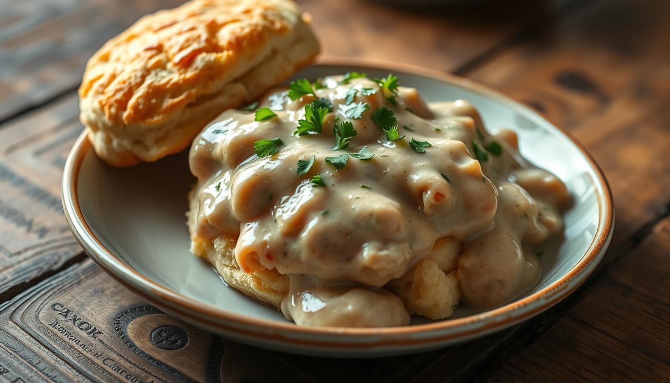 Chicken Biscuits and Gravy