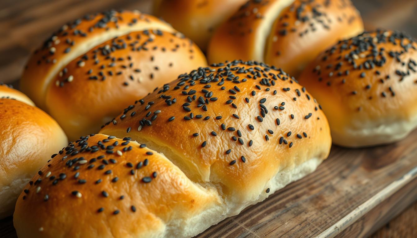 Poppy Seed Hot Dog Buns