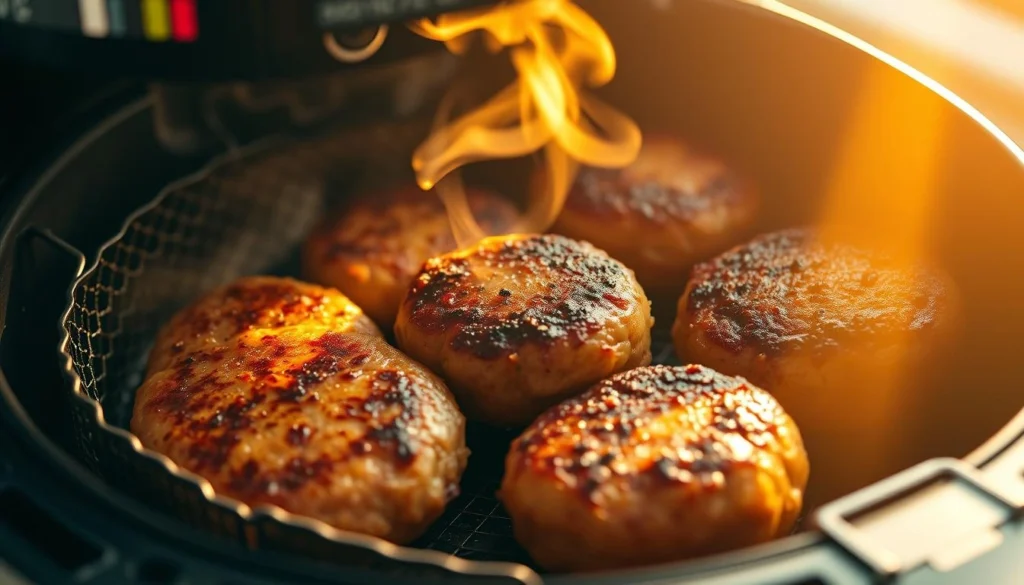 Crispy Sausage Patties in Air Fryer