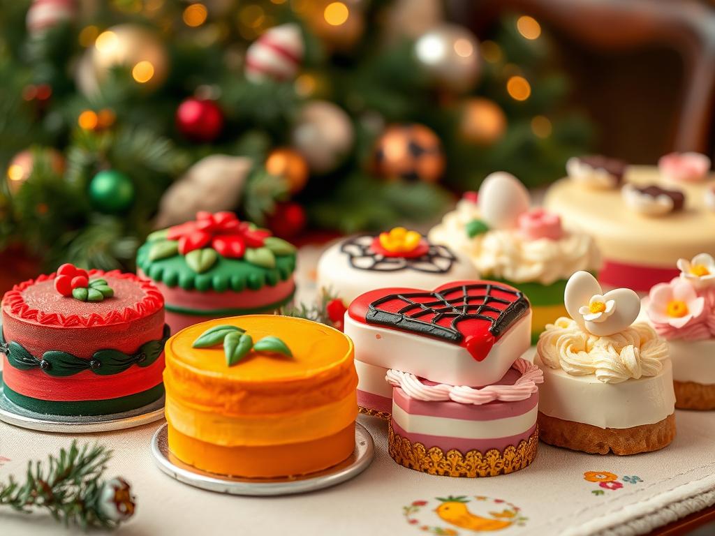 Holiday themed individual desserts for seasonal celebrations Holiday themed individual desserts for seasonal celebrations